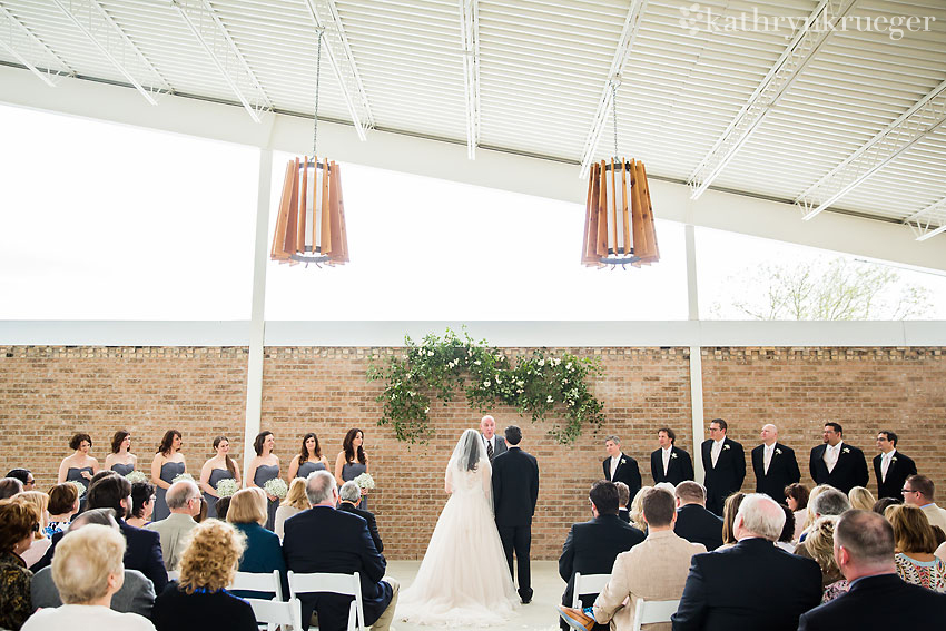 Wide angel of wedding ceremony. 