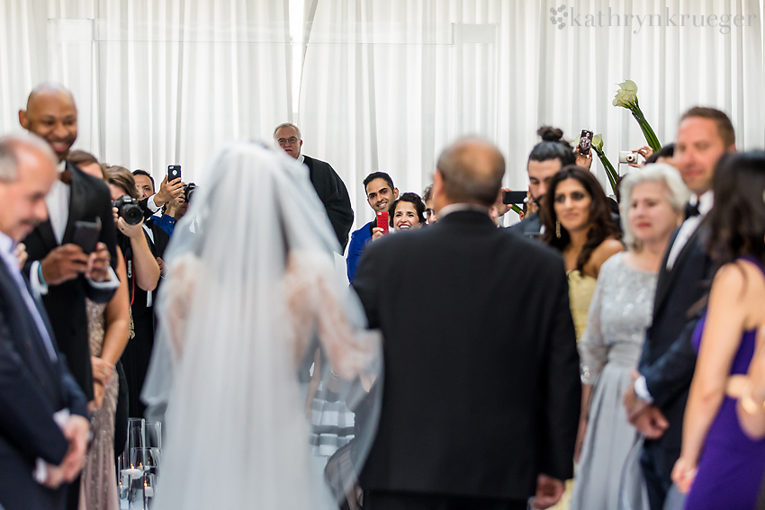 Groom sees bride Persian Wedding