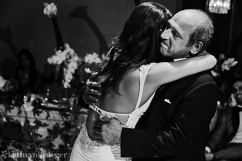 bride dances with father